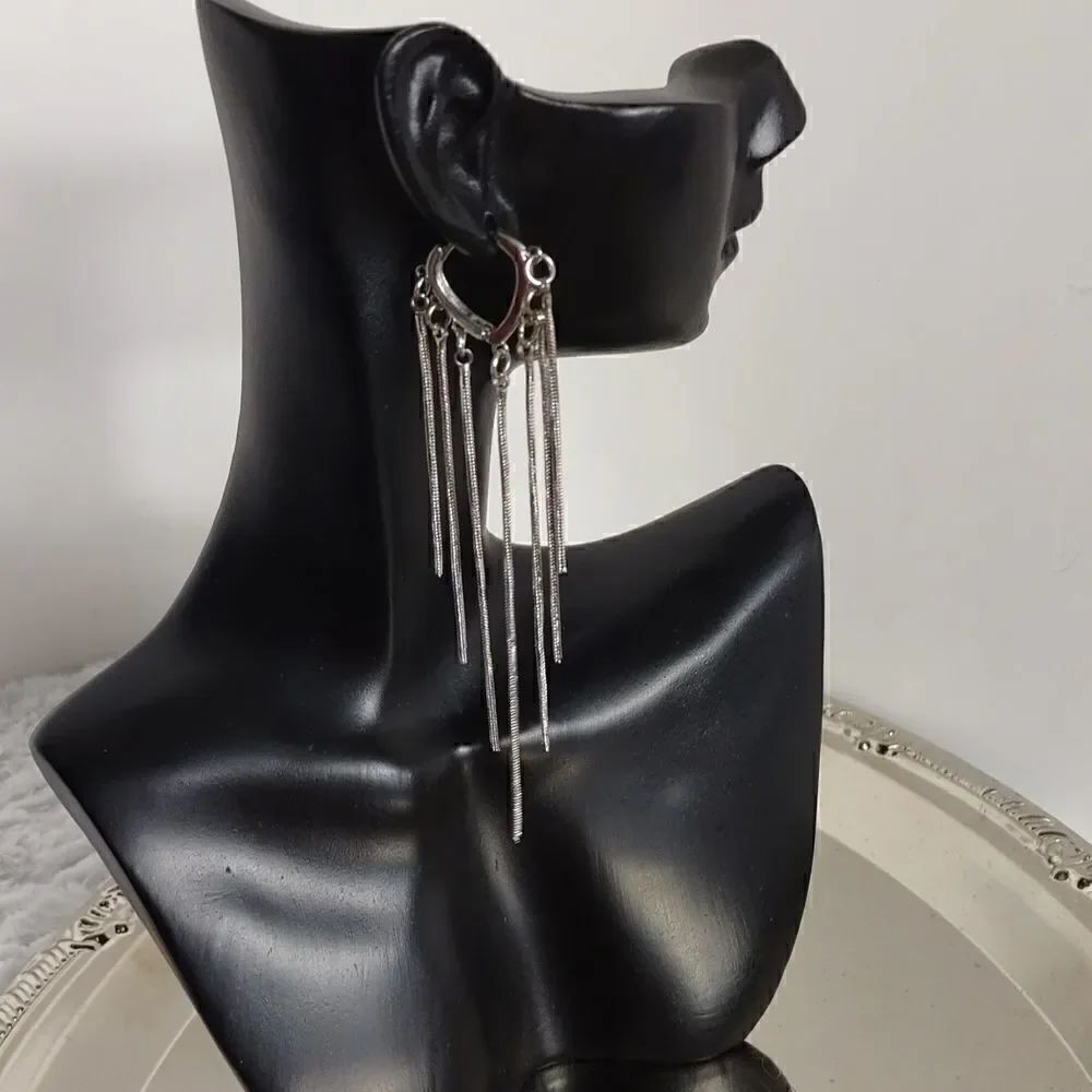 Dangle Chain Earrings - Picture 1 of 5